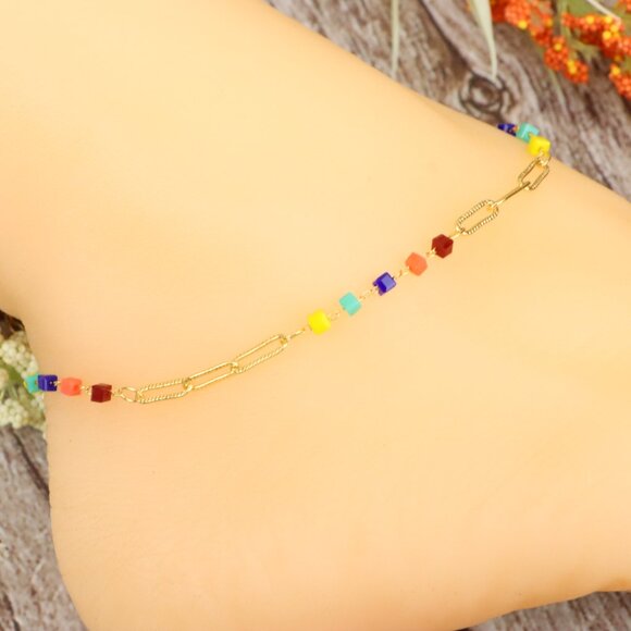 "Dainty Anklet for Women – Elegant Everyday Jewelry & Perfect Gift | MLCRC1220 - Picture 1 of 10